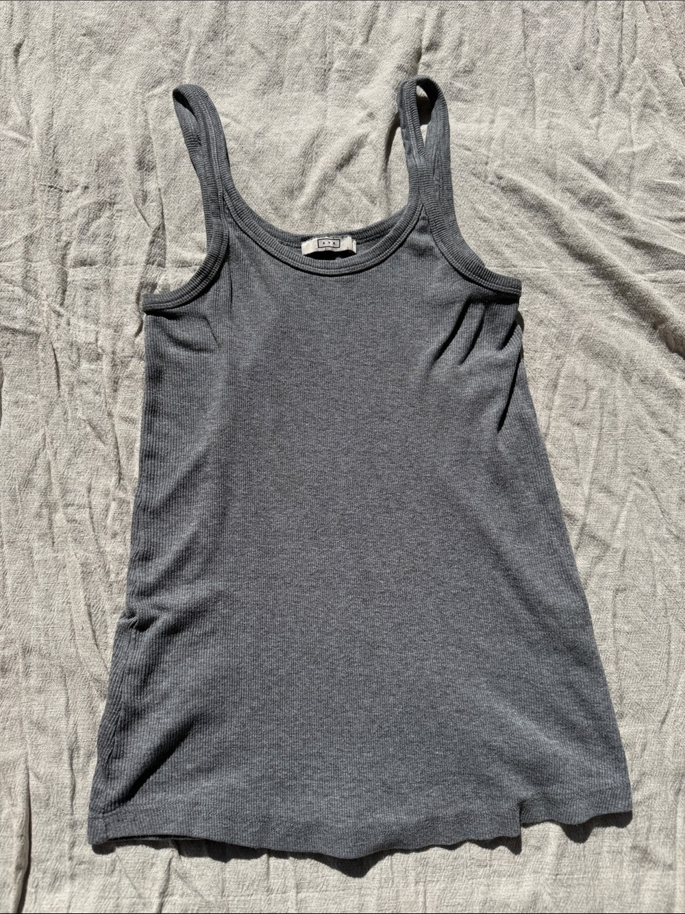 AYR Sexy flexy Gray Ribbed Tank